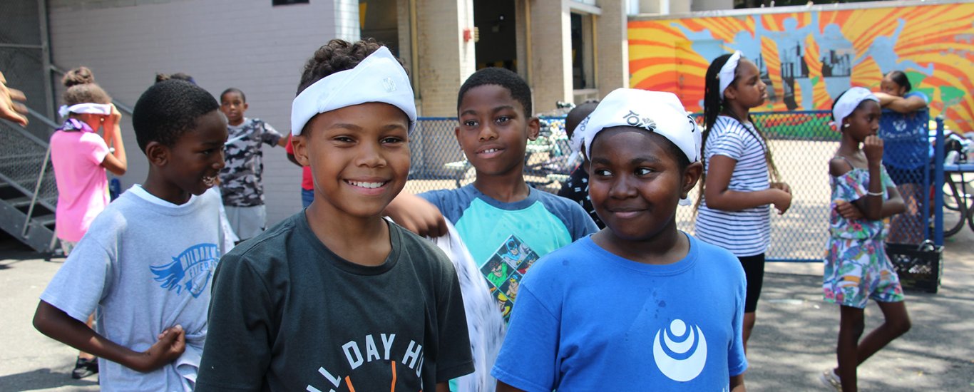 Children and youth attend Peacock Games at Dunlevy Milbank Center