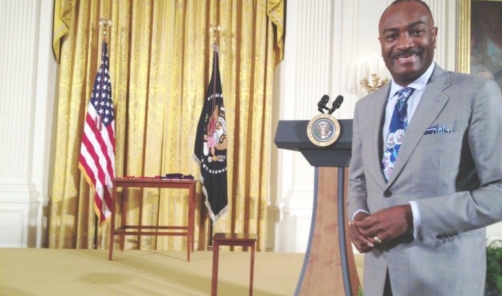 Van Lee at the White House in 2014 while serving on President’s Committee on the Arts and the Humanities