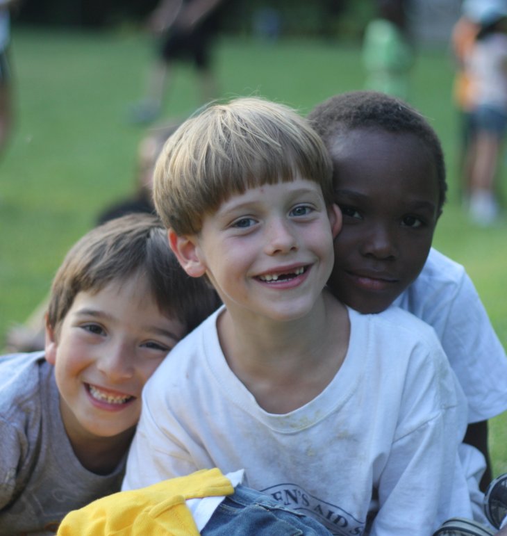 Three kids at Wagon Road