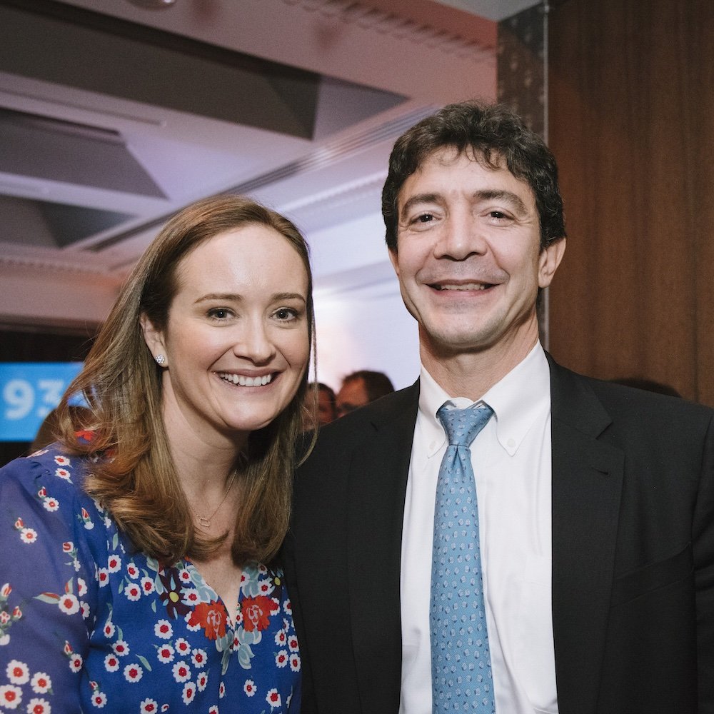 Dr. Raja Flores with Caroline