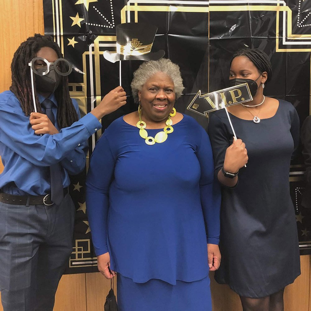 Judy Edwards with friends