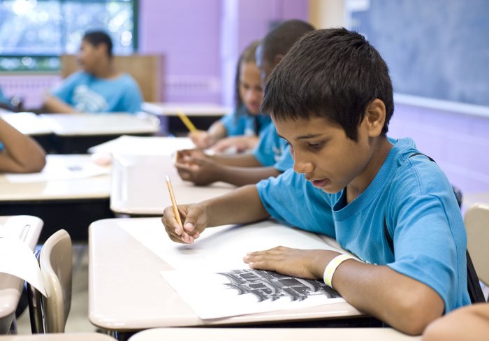 Student in Classroom