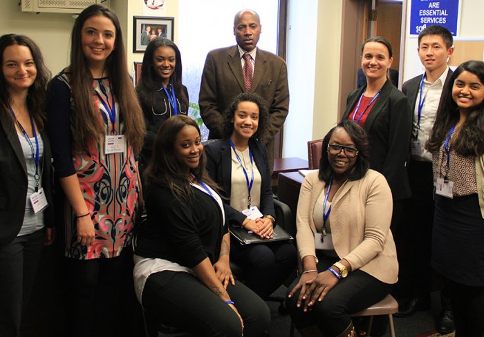 Fostering Youth Success Alliance advocates and New York state assemblymember.