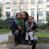 Family enjoying the park