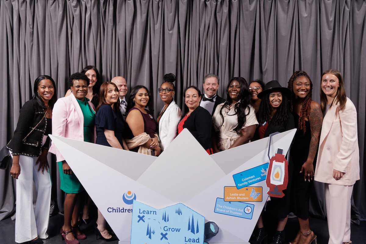 Guests enjoying the paper boat step and repeat.