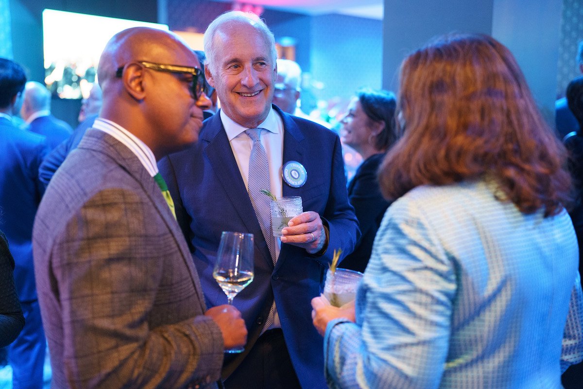 Guests mingling at Cocktails.