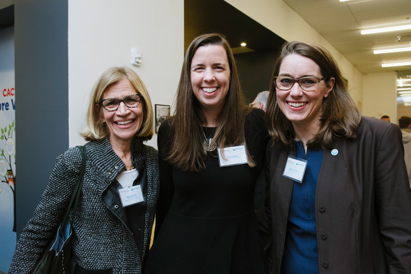 Children's Aid Charter School College Prep Grand Opening - Beth Leventhal, Moria Cappio, Phoebe Boyer