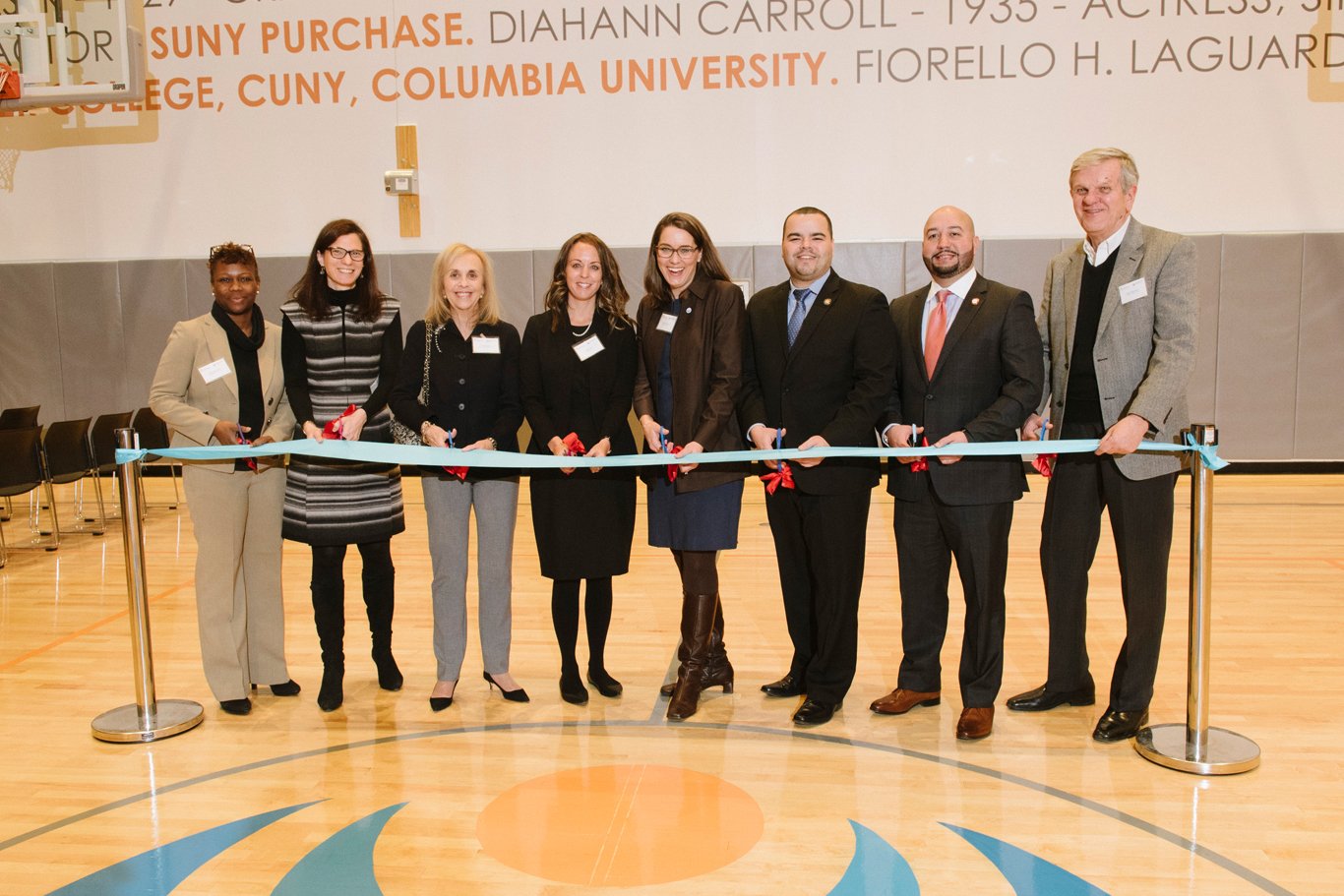 Children's Aid Charter School College Prep Grand Opening - Phoebe Boyer, Casey Vier, Michelle DeLong, Drema Brown, Assemblymember Marcos Crespo, Councilmember Rafael Salamanca Jr, Iris Abrons