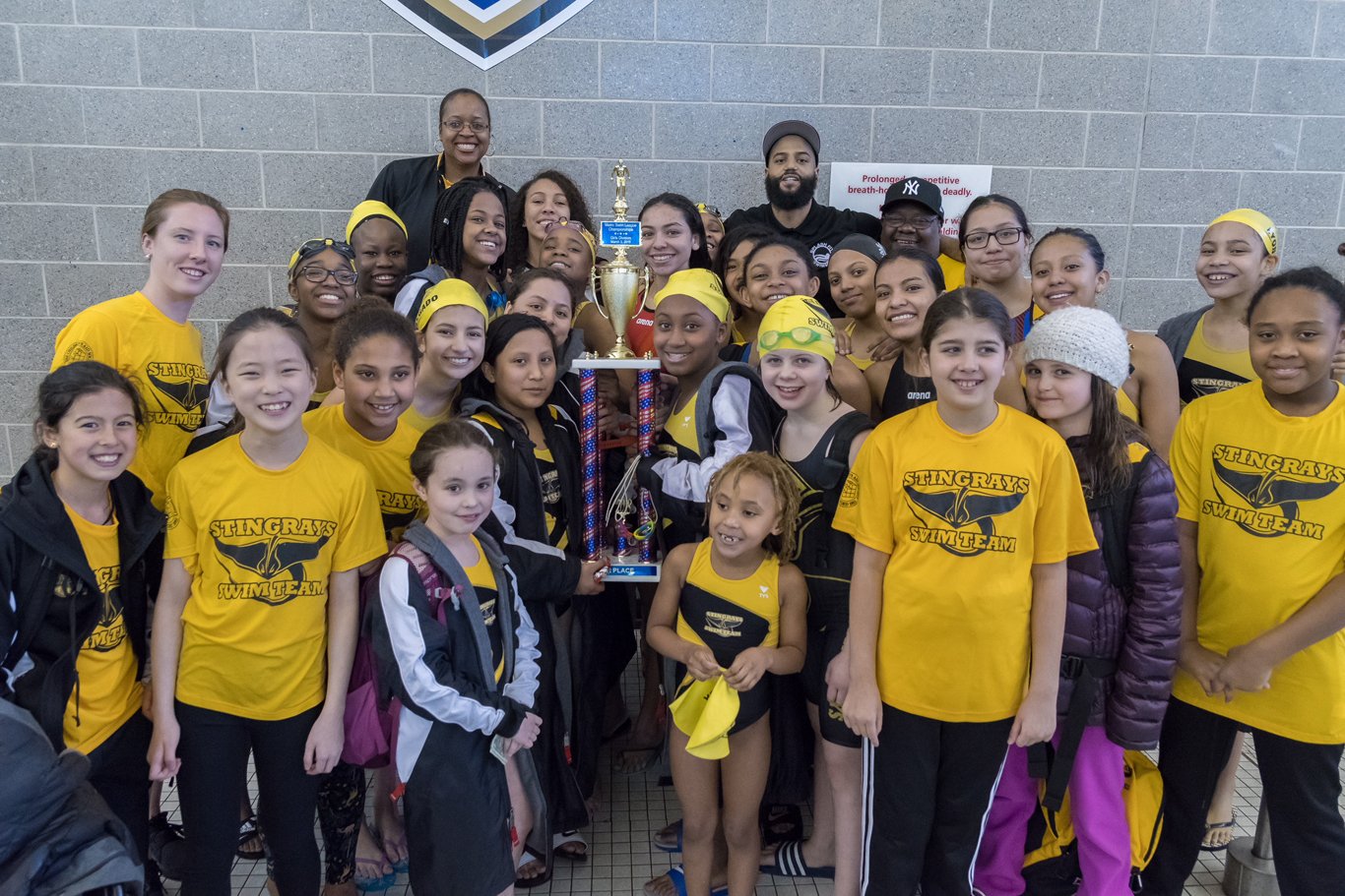 2018 Milbank Stingrays Swim Team wins league championships